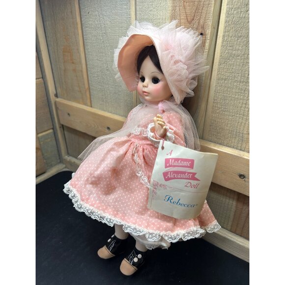 Madame Alexander Rebecca Doll 14" Collectible With Pink Polka Dot Dress & Bonnet - Picture 2 of 6